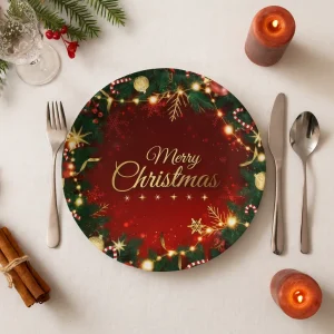 Assiette Jetable de Noël