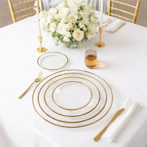 Assiette Transparente en Verre Epurée