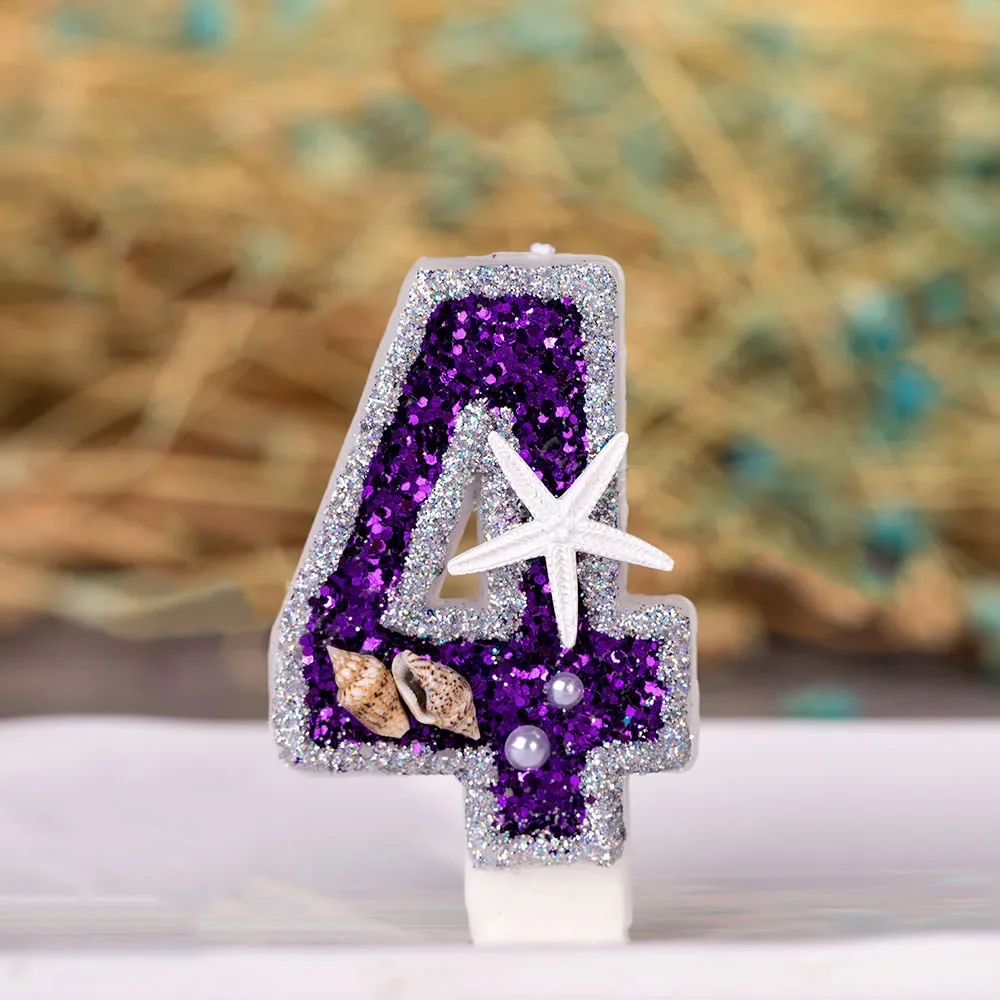 Bougie Anniversaire Violette – Image 6