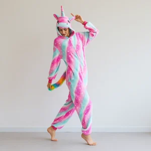Combinaison Licorne Rose et Bleue