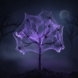 Déco Toile D’araignée Violette
