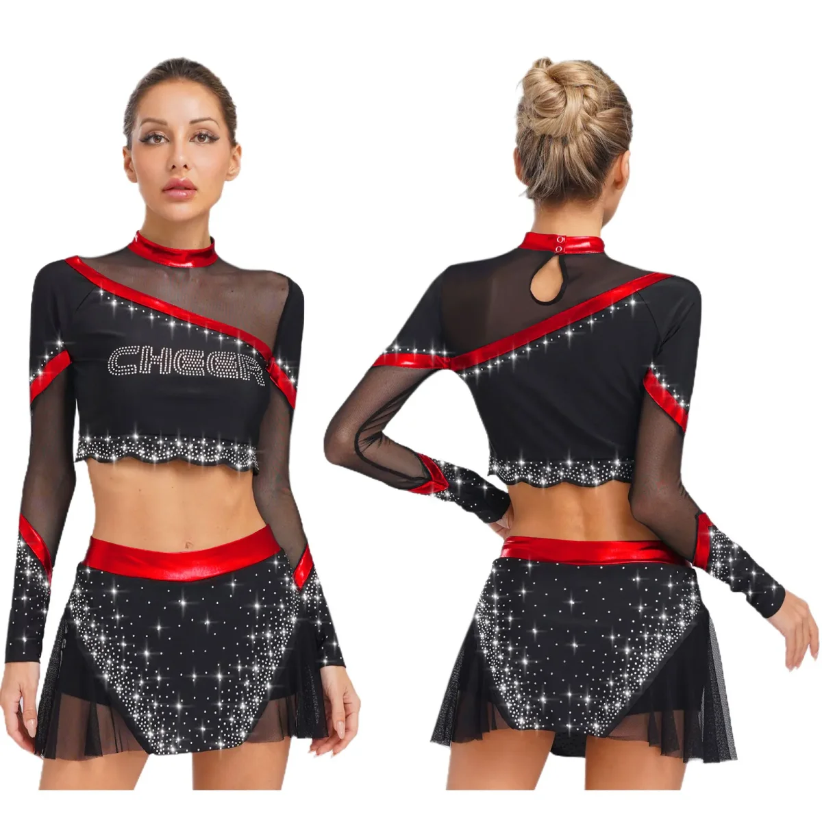 Déguisement Pompom Girl “Cheers” Brillant – Image 3