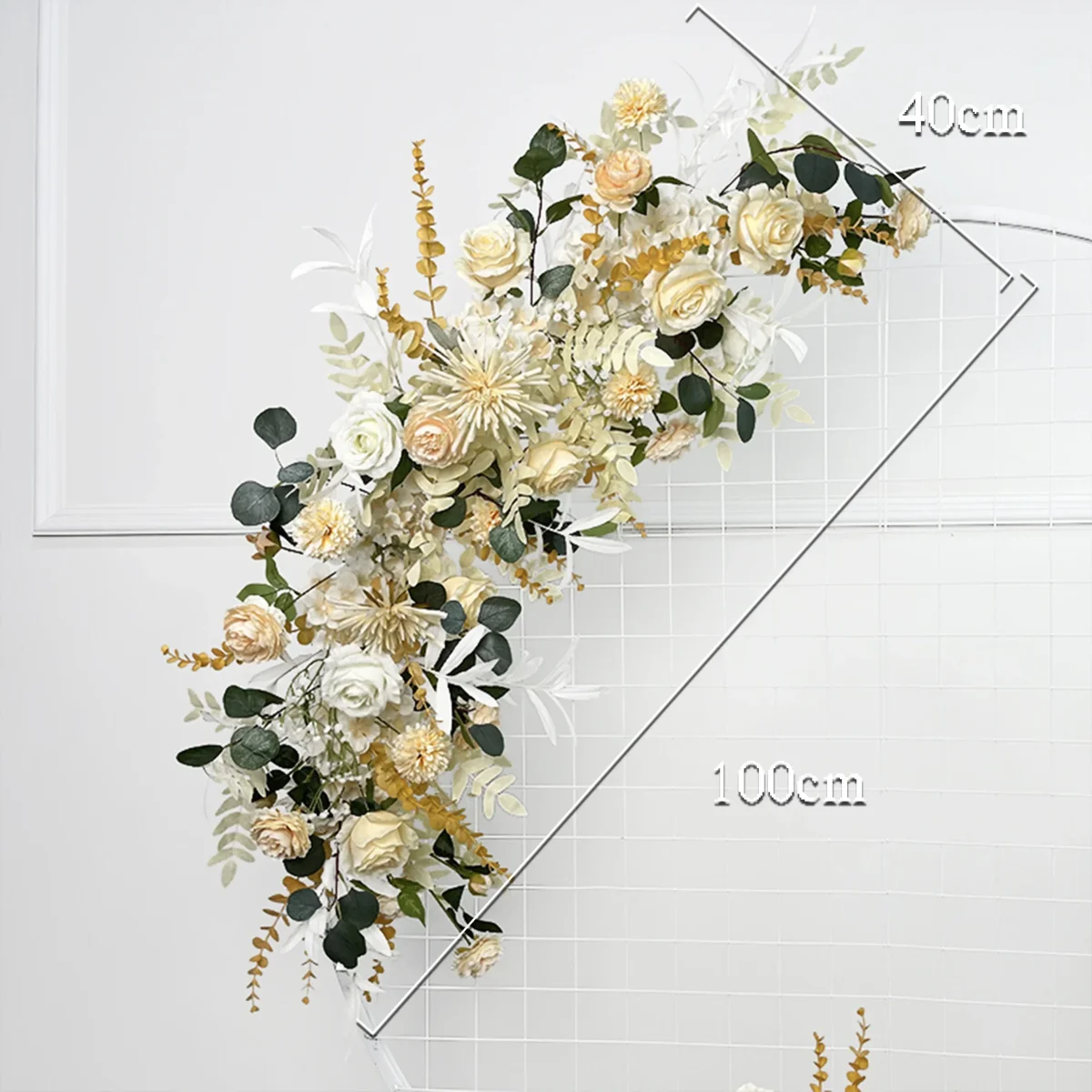 Fleurs Jaunes Artificielles Arche Mariage – Image 4