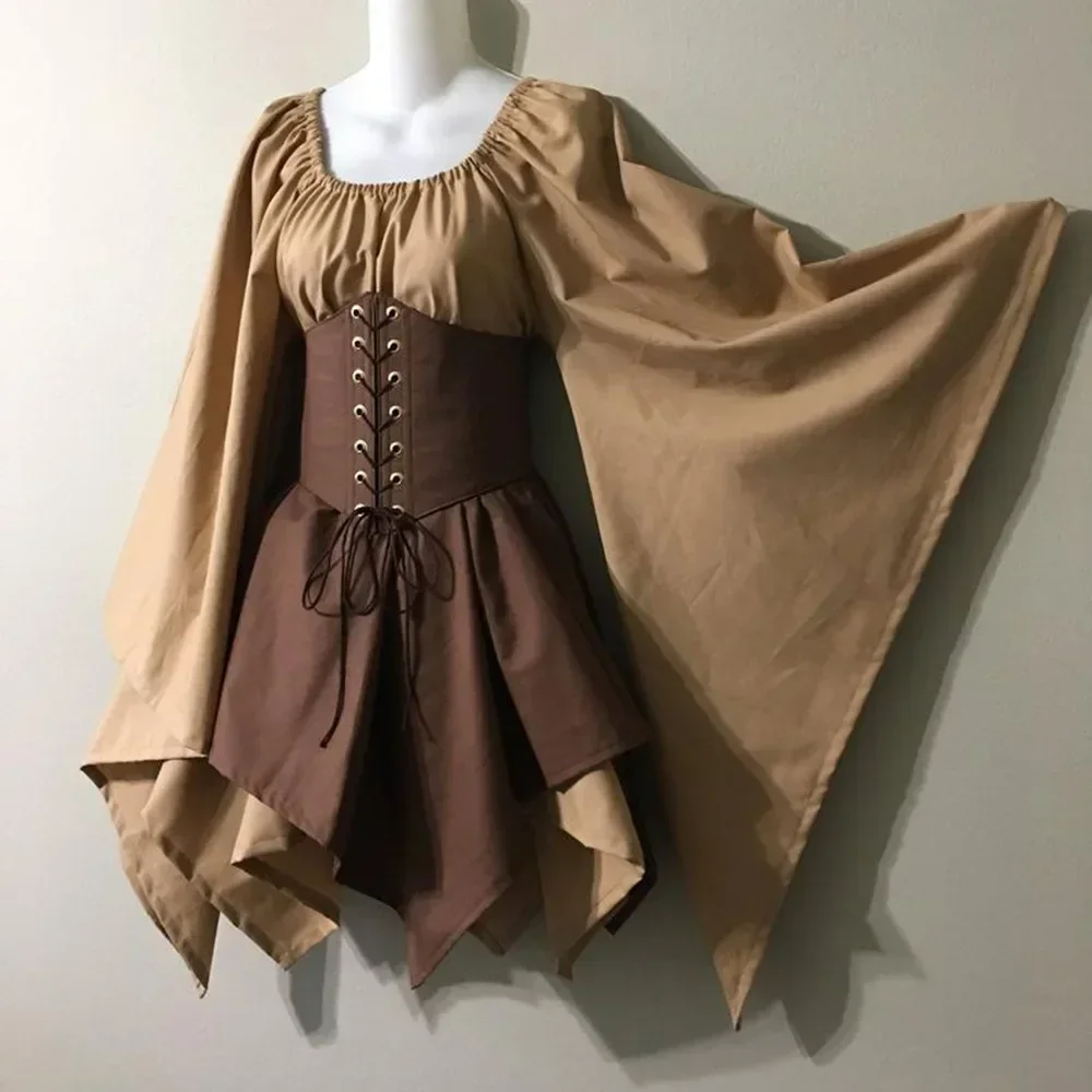 Robe de Fée Elfe Vintage Beige – Image 3