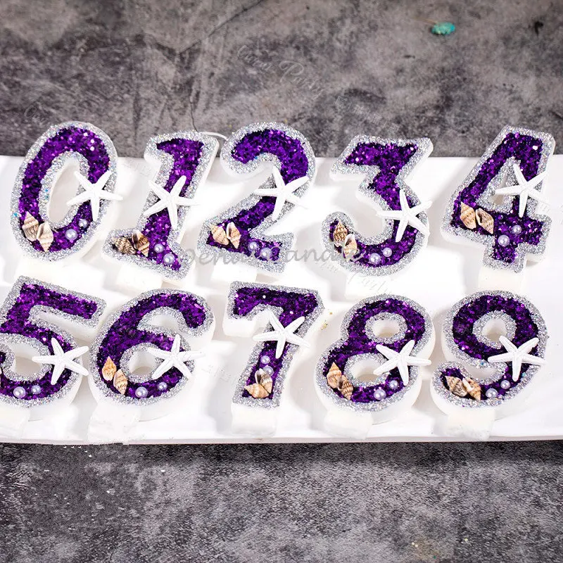 Bougie Anniversaire Violette – Image 4