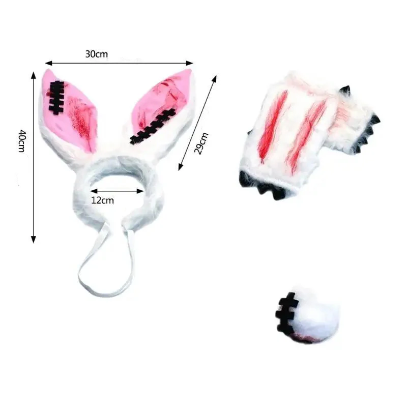 Serre-tête Lapin Halloween avec Accessoires – Image 4
