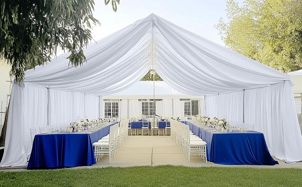 Voilage Blanc Plafond Mariage – Image 8